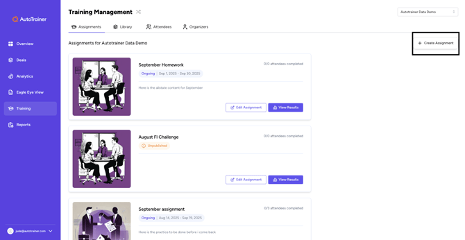 Create Assignment Step 1