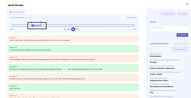 clipping a  recording step 3