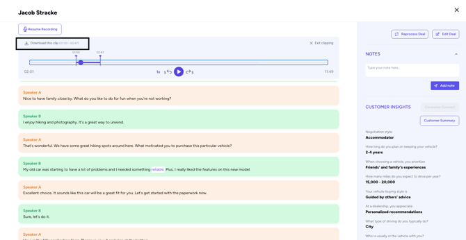 clipping a recording step 4